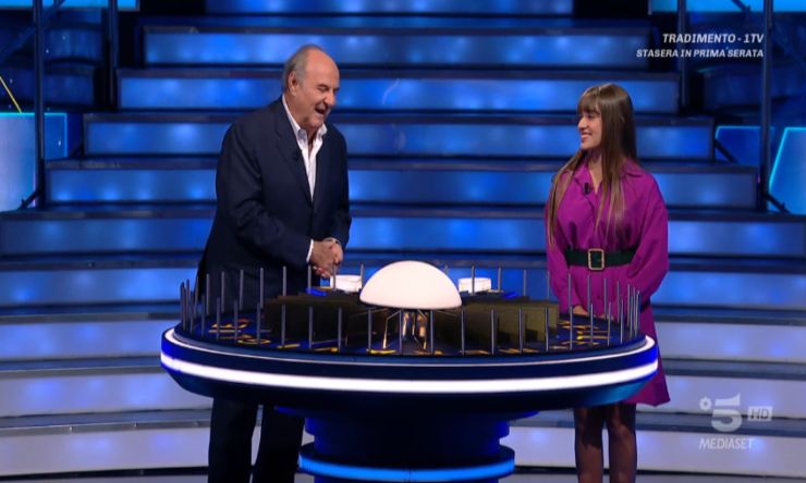 Gerry Scotti e Sara Russo
