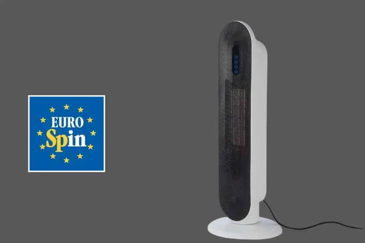 Il termoventilatore in vendita all'Eurospin - Foto dal sito della catena - Emmepress.com