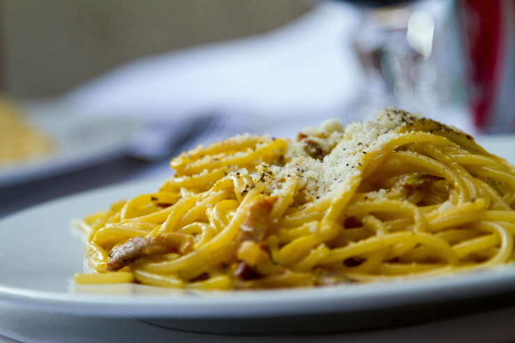 Un piatto di carbonara - Foto Pexels - Emmepress.com