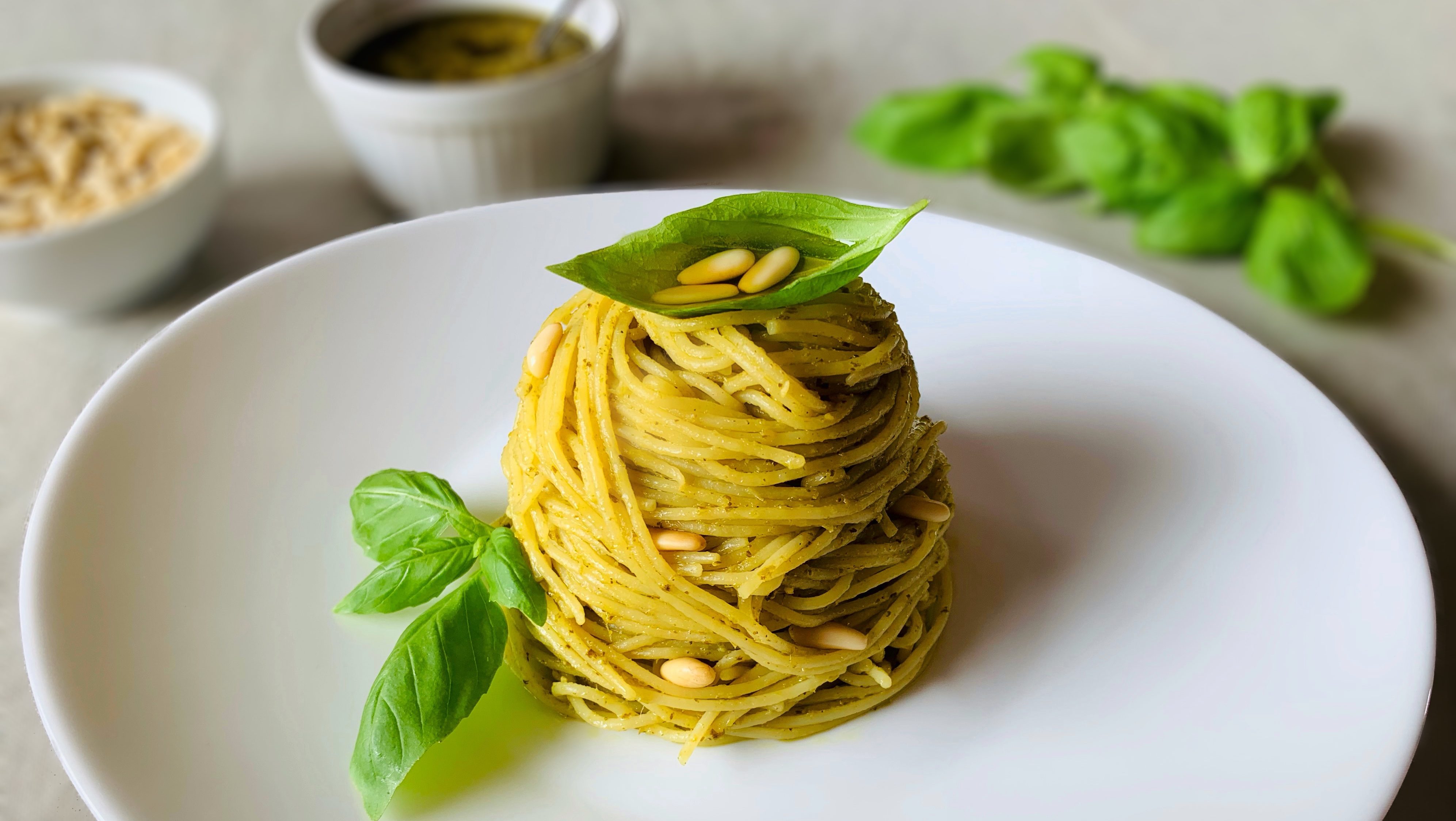 Pasta con Pesto alla Genovese Vegano | Filippo Prime • M SOCIAL ...